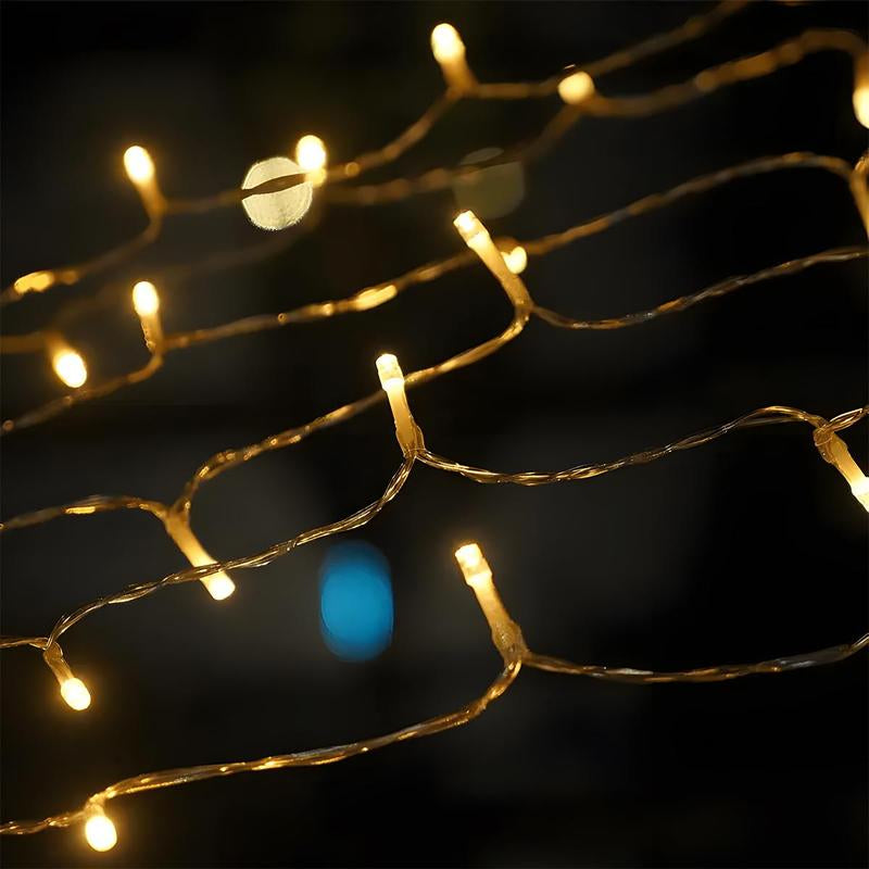 Solar Powered Waterfall Decorative Light, Star Waterfall Tree Light 8 Modes, Suitable for Outdoor Decoration Garden Yard Terrace Holiday Decoration