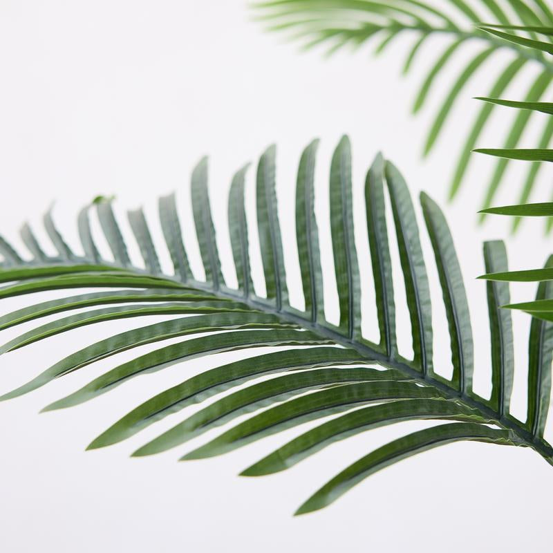Verinatural 4FT Mixed Fern and Plam Artificial Plants with Black Taper Planter for Indoor & Outdoor,Suitable beside the True Mirror