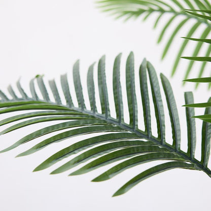 Verinatural 4FT Mixed Fern and Plam Artificial Plants with Black Taper Planter for Indoor & Outdoor,Suitable beside the True Mirror