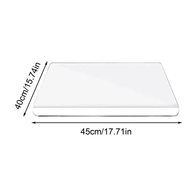 Acrylic Cutting Boards for Kitchen Counter - Non-Slip &Amp; Clear Chopping Blocks with Lip Knives Rectangle