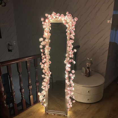 Cherry Blossom Tree Vine String Light, USB Powered LED String Light, Decorative Light for Bedroom, Living Room, Wall, Party, Wedding